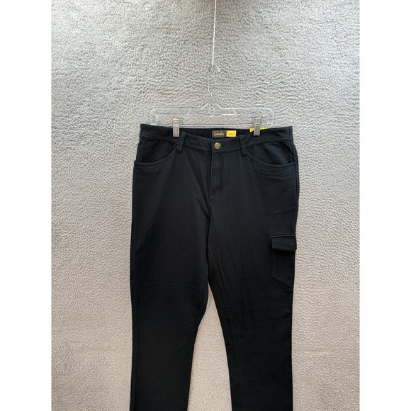 Cabelas Pants Womens 14 Black Cargo Stretch Outdoors Hiking Camping Workwear NEW - Picture 9 of 11
